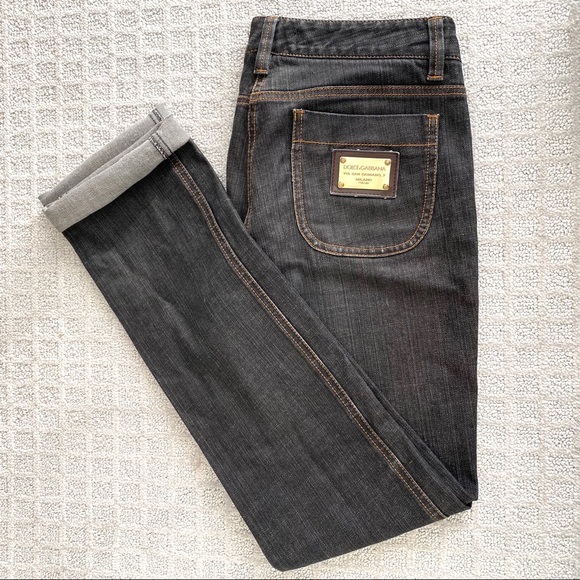 ✨ Authentic Dolce & Gabbana Dark Grey Jeans - Picture 1 of 2